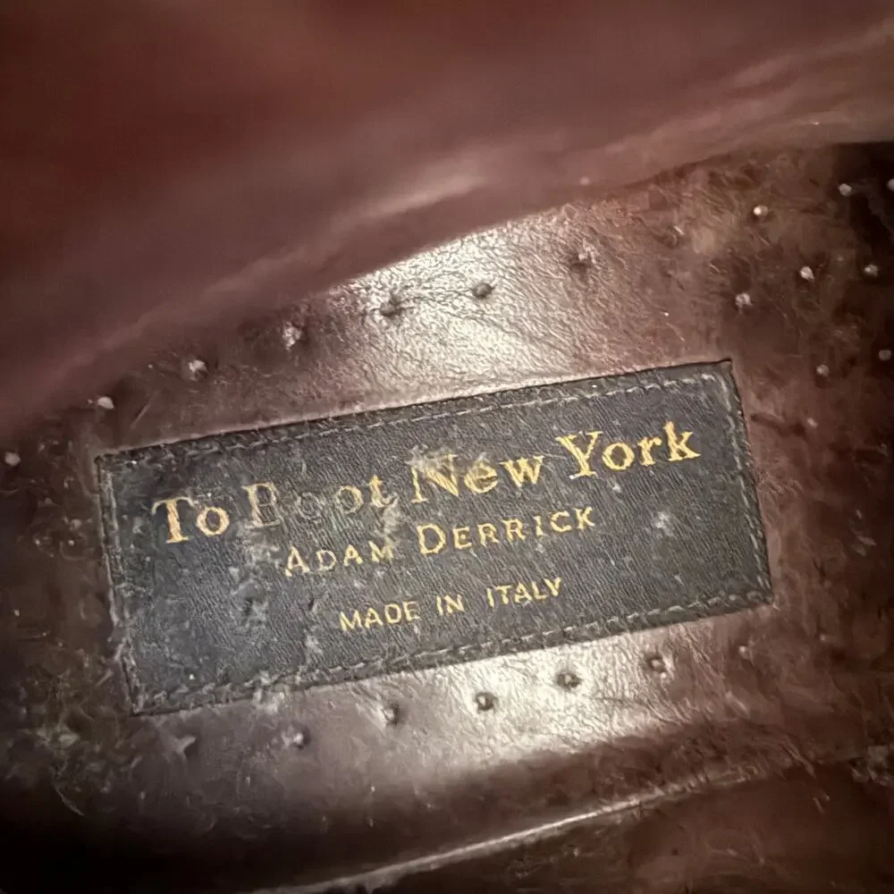 TO BOOT NEW YORK | Adam Derrick | Brown Suede 90s Style Lug Sole Chukka Boot 7.5